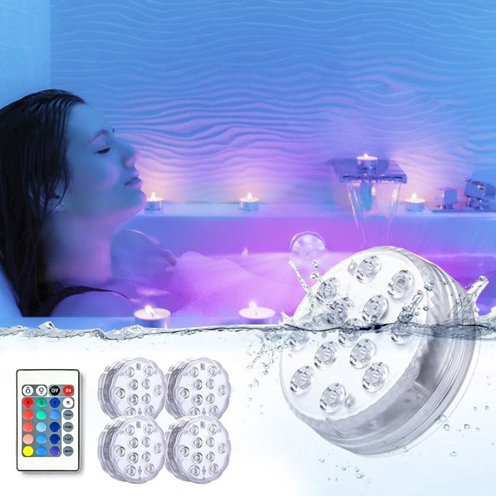 VODĚODOLNÁ LED SVĚTLA (4 ks)