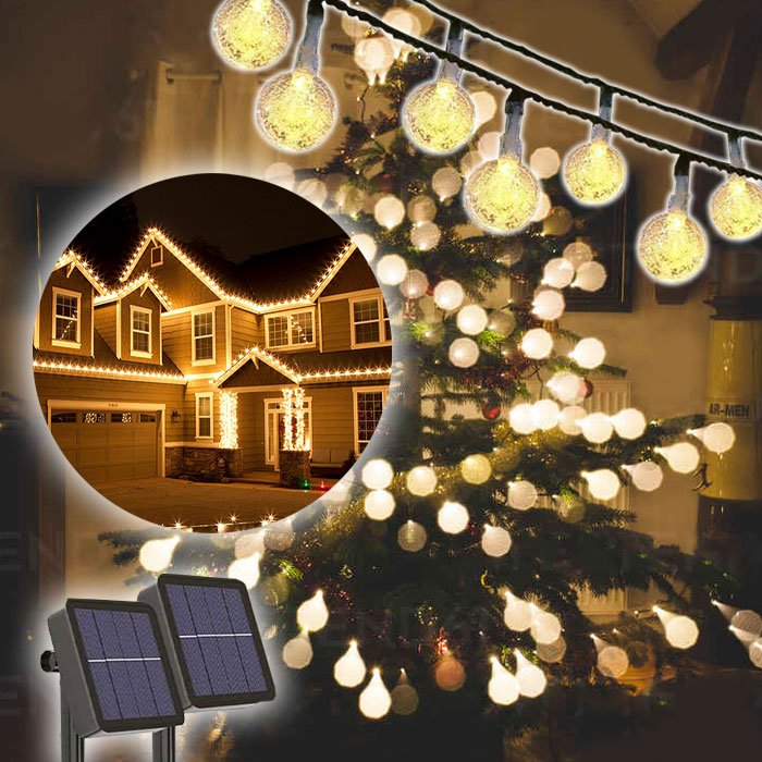 Solární vánoční osvětlení 30ks - Christmas Bulbs 1+1 GRATIS