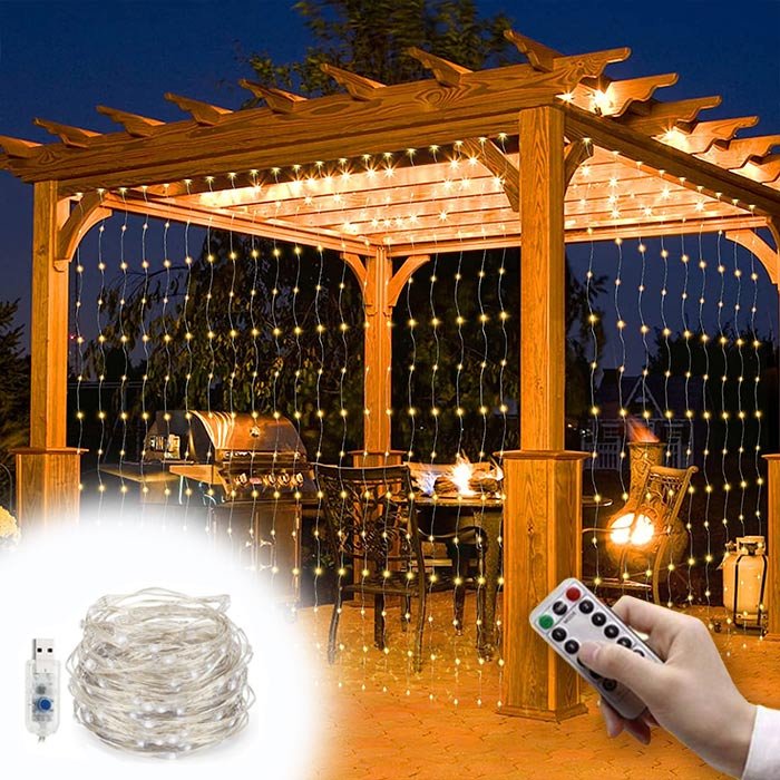 LED světelný závěs 3x3m - Curtainlight