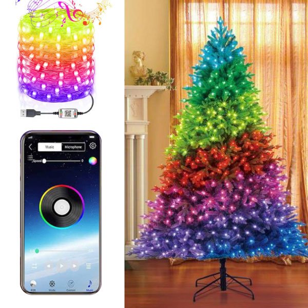 CHYTRÉ LED VÁNOČNÍ SVĚTLA - RGBLedy