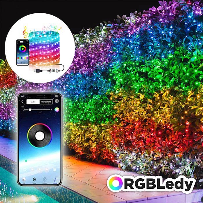 CHYTRÉ LED VÁNOČNÍ SVĚTLA - RGBLedy