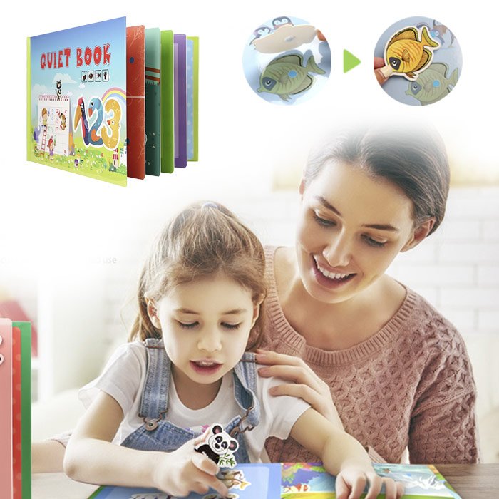 Dětská naučná kniha - čísla- QuietBook