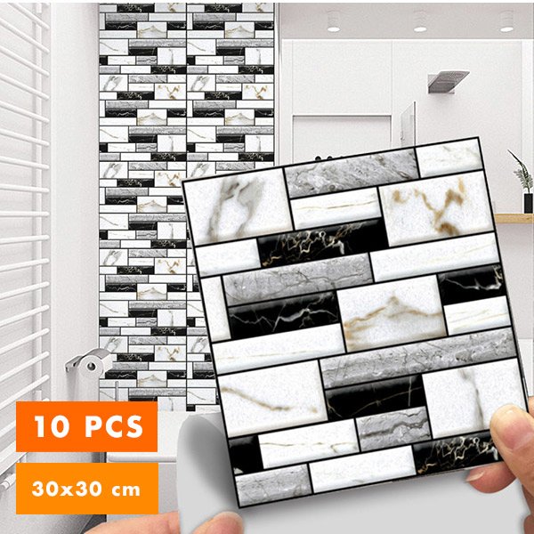 3D Mramorové samolepky na stěnu - Marmorsticker