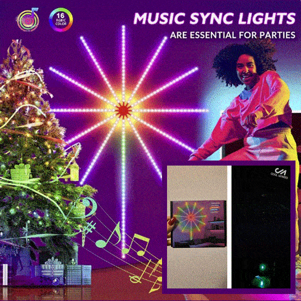 LED světla v barvě ohňostroje – Firework