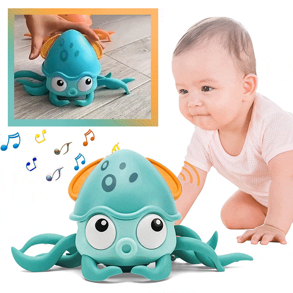 Interaktivní hračka - plazícího se chobotnice s hudbou a světly - Octopusy