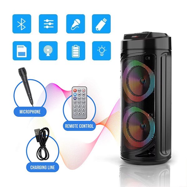 6 v 1 přenosný bluetooth reproduktor - Partybox