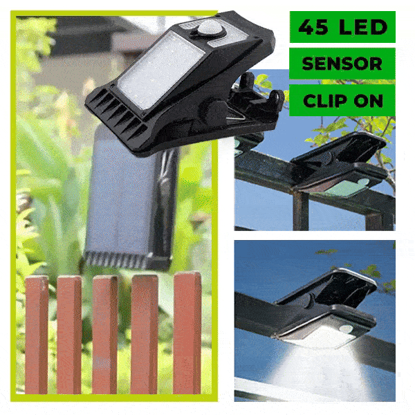 Solární světlo na klipu - Sunclip