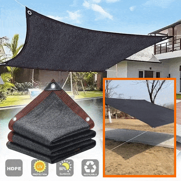 Ochranná síť proti slunci, 3 x 3 m - Shadenet