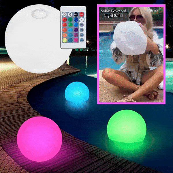 Plující kulové světlo pro bazén - Floatylight
